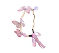 Vdaxvme Coronas de lujo para el pelo, mariposa, fiesta de cumpleaños, elegante, concurso, gotas de agua, perlas para niña, boda, disfraz