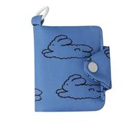 Vdaxvme Creative - Monedero organizador de cables, tarjetero multicapa con estampado floral y conejos, bolsa de almacenamiento pequeña para niñas, b, SizeApprox.10.1x8cm/3.98x3.15inch