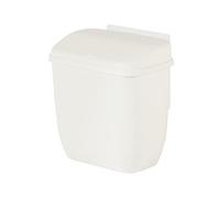 Vdaxvme Cubo de basura montado en la pared con tapa extraíble, organizador de almacenamiento de papel, cubo de basura montado en la pared para baño