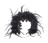 Vdaxvme Delicada diadema de flores de imitación para el pelo, banda lateral fina con forma de flor de imitación para niñas, diadema de Halloween