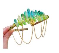 Vdaxvme Delicadas tiaras de cumpleaños, diademas elegantes para niñas, fiesta de cumpleaños, accesorios para fotos, coronas