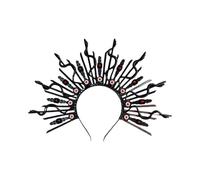 Vdaxvme Diadema ajustable con coronas de serpiente y estilos mitológicos para fiestas de Halloween y actuaciones escénicas, como se describe