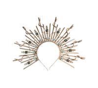 Vdaxvme Diadema ajustable con coronas de serpiente y estilos mitológicos para fiestas de Halloween y actuaciones escénicas, como se describe