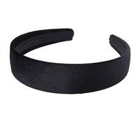 Vdaxvme Diadema ancha de estilo simple para mujer, color liso, envuelta en tela