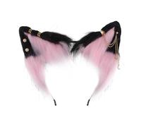 Vdaxvme Diadema de estilo étnico con forma de orejas con aretes de aleación, decoración para el pelo para adultos, diadema de fiesta en vivo