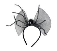Vdaxvme Diadema de Halloween para mujer, diseño de arañas, accesorios para el cabello, diadema de aro, sombreros de telaraña, tocado, murciélago, decoración para la cabeza de adulto