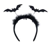 Vdaxvme Diadema de murciélago de Halloween para mujer, tiaras de Halloween, coronas, diadema para el pelo, diadema para fotos, accesorios para el cabello