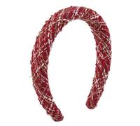 Vdaxvme Diadema de Navidad para mujer, diseño de tejido delicado, diademas antideslizantes, diademas dulces para niñas, maquillaje, suministros de yoga