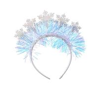 Vdaxvme Diadema de oropel para adultos, adolescentes, copo de nieve, diadema, carnaval, fiesta, baile, fiesta, cosplay, accesorios de disfraces