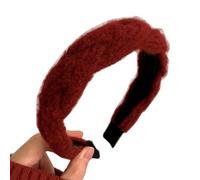 Vdaxvme Diadema de tela de Navidad, estética, de espuma gruesa, para el pelo, estilo clásico, estilo francés