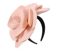 Vdaxvme Diadema de tela dramática con diseño floral para mujer, cómoda diadema teatral para eventos especiales, adorno para el cabello, accesorio para sesión de fotos