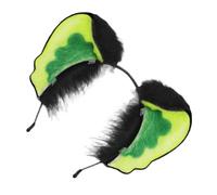 Vdaxvme Diadema de zorro con orejas de gato, cola de cola para niños y adultos, disfraz de Halloween, disfraz de hombre y mujer, accesorios de disfraz