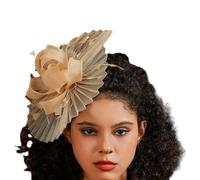 Vdaxvme Diadema medieval de plumas para mujer, diadema de festival de Mardi Gras, para fiestas de Mardi Gras, tocado de los años 20