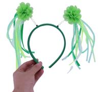 Vdaxvme Diadema para adultos del Día de San Patricio, varita, color verde, fiesta irlandesa, festival, flor, aro para el pelo para adolescentes