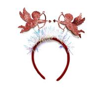 Vdaxvme Diadema para el día de San Valentín, suministros para fiestas, tocado de San Valentín, diademas para mujer, disfraz de RedBopper