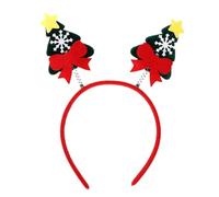Vdaxvme Diademas de alce de Navidad con cuernos de Navidad, diadema para el pelo para Navidad, suministros de fiesta