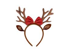 Vdaxvme Diademas de alce de Navidad, diadema para el pelo para Navidad, suministros de fiesta