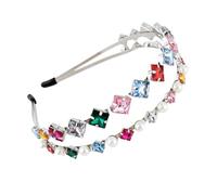 Vdaxvme Diademas de cristal brillante con diseño de reina para el cabello, para desfiles, bailes, novias, bodas, bodas
