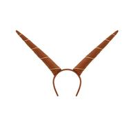 Vdaxvme Diademas de cuerno de vaca para Halloween, diadema de orejas de animales, plegable, accesorio para el pelo para fiesta de Halloween