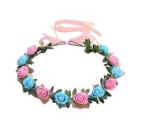 Vdaxvme Diademas de flores para mujer, corona de flores para boda, fiesta, guirnaldas, corona, corona de pelo, diademas florales