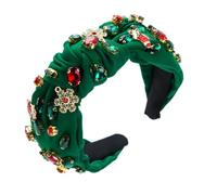 Vdaxvme Diademas de nudos para mujer, diadema de Navidad con decoración de copo de nieve, diadema multiusos para niñas