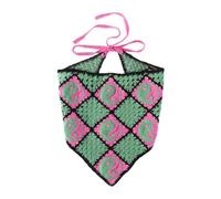 Vdaxvme Diademas elásticas para el pelo vintage para mujer, diseño de flores, triángulo, para camping, viajes, tomar fotos, accesorios para el cabello