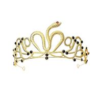 Vdaxvme Diademas para el pelo de Halloween para fotomatón, accesorios metálicos, diademas de serpiente para fiestas, coronas para festivales de música, moda femenina