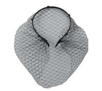 Vdaxvme Diademas para mujeres y niñas, diadema ancha y lisa, turbante de moda, velo de diamantes de imitación, bandas de malla para el pelo