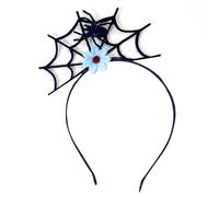 Vdaxvme Divertida diadema de Araneid para fiesta de cumpleaños, cosplay, con telaraña de flores, accesorios para el cabello, disfraz de Halloween