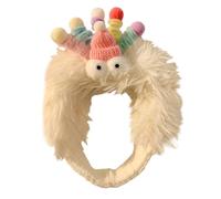 Vdaxvme Divertidas diademas coloridas para el pelo, accesorios para cabina de fotos, diadema de dibujos animados, diadema colorida de primavera para lavarse la cara