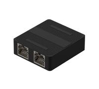 Vdaxvme Divisores Ethernet Rj45 Cable Acoplador 1 a 2 Adaptadores Hembra Rápida Velocidad Internet Redes Conectores 2 Puertos