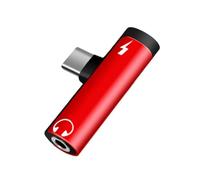 Vdaxvme Doble función Create to 3 5mm Sound Link con puerto de carga Mezcla de aluminio Plan denso Acuerdo global para smartphones Doble función Create Auriculares Conexión de dispositivos