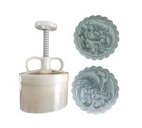 Vdaxvme Dragon Phoenixs Juego de moldes para tartas, diseño de frijol mungo, estampado con herramientas de repostería en relieve, galletas, postres, cortadores de postres