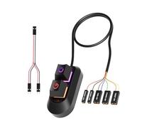 Vdaxvme e interruptor de encendido con interruptores mecánicos retroiluminados, cable divisor para interruptores de ordenador multiconfiguración