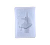 Vdaxvme Egipcio para colgante de cabeza, moldes para retratos creativos, fabricación de colgantes, resina epoxi de cristal, joyas, moldes de resina fundida, juego de silicona, paquete, talla única