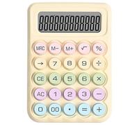 Vdaxvme Elegante calculadora de escritorio de dulces con lectura de 12 dígitos, cómoda tecla, calculadora mecánica para cálculos diarios