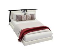 Vdaxvme Elegante cama en miniatura para fotografía de casa modelo con cromas suaves y diseño que ahorra espacio, características de fotografía en miniatura