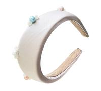 Vdaxvme Elegante diadema para mujer con cuentas delicadas, tocado de moda que mejora tu aspecto, decoración para el cabello de boda
