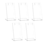 Vdaxvme Elegante soporte para joyas de acrílico resistente, accesorios para pendientes y colgantes, juego de 5 unidades, talla única, como se describe