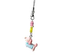 Vdaxvme Encantador dije de teléfono con diseño de perro salchicha de dibujos animados, materiales de resina, portátil y fácil de colocar para mujeres, 13cm, Resina