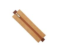 Vdaxvme Estuche para lápices con hebilla elástica, portalápices, bolsa para lápices, estuche simple para lápices, protector de pluma estilográfica, escuela, Brown, Size about 19x5.5cm/7.48x2.17