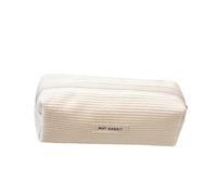 Vdaxvme Estuche para lápices, papelería, maquillaje, pana, organizador para escuela, oficina, estuche de pana, gran capacidad, bolígrafo estético