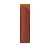 Vdaxvme Funda de piel para bolígrafo, funda de piel, para bolígrafo, una sola funda para bolígrafo o lápiz, marrón oscuro, Mass Beauty