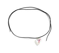 Vdaxvme Gótico Irregular Gran Amor Corazón Colgante Cintura Cintura Cadena Mujeres Coreano Terciopelo Cuerpo Ajustable Y2K Joyería Amor Corazón Colgante, Einheitsgröße, como se describe, como se