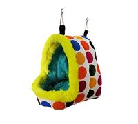 Vdaxvme Hamaca colgante para loros, casa cálida de invierno, escondite de animales pequeños para hámsteres, periquitos, conures