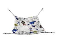Vdaxvme Hamaca de animales pequeños para jaula, cama cálida de doble capa, para hámster, loro, oso dorado, columpio colgante