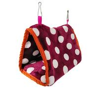 Vdaxvme Hamaca de felpa para pájaros, cobertizo para cueva, casa cálida para invierno, escondite de animales pequeños, para hámsteres, periquitos, conures