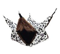 Vdaxvme Hamaca para mascotas de doble capa de felpa suave para invierno, cálida, para colgar, cama para dormir para mascotas pequeñas, hámster, casa de chinchilla