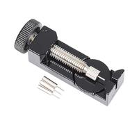 Vdaxvme Herramienta de extracción de eslabones de pulsera de reloj portátil con altura ajustable para reparaciones y uso profesional. Herramienta fácil de enlaces de reloj, negro