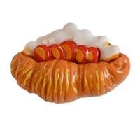 Vdaxvme Horquilla creativa con forma de pan de simulación para niñas, carnaval, toma de fotos, accesorios estéticos para el cabello